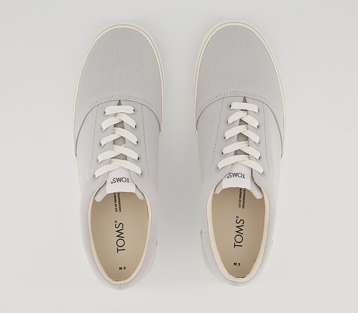 TOMS Alpargata Fenix Lace Up Trainers TOMS Alpargata Fenix Lace Up Trainers Lunar Grey Washed Canvas