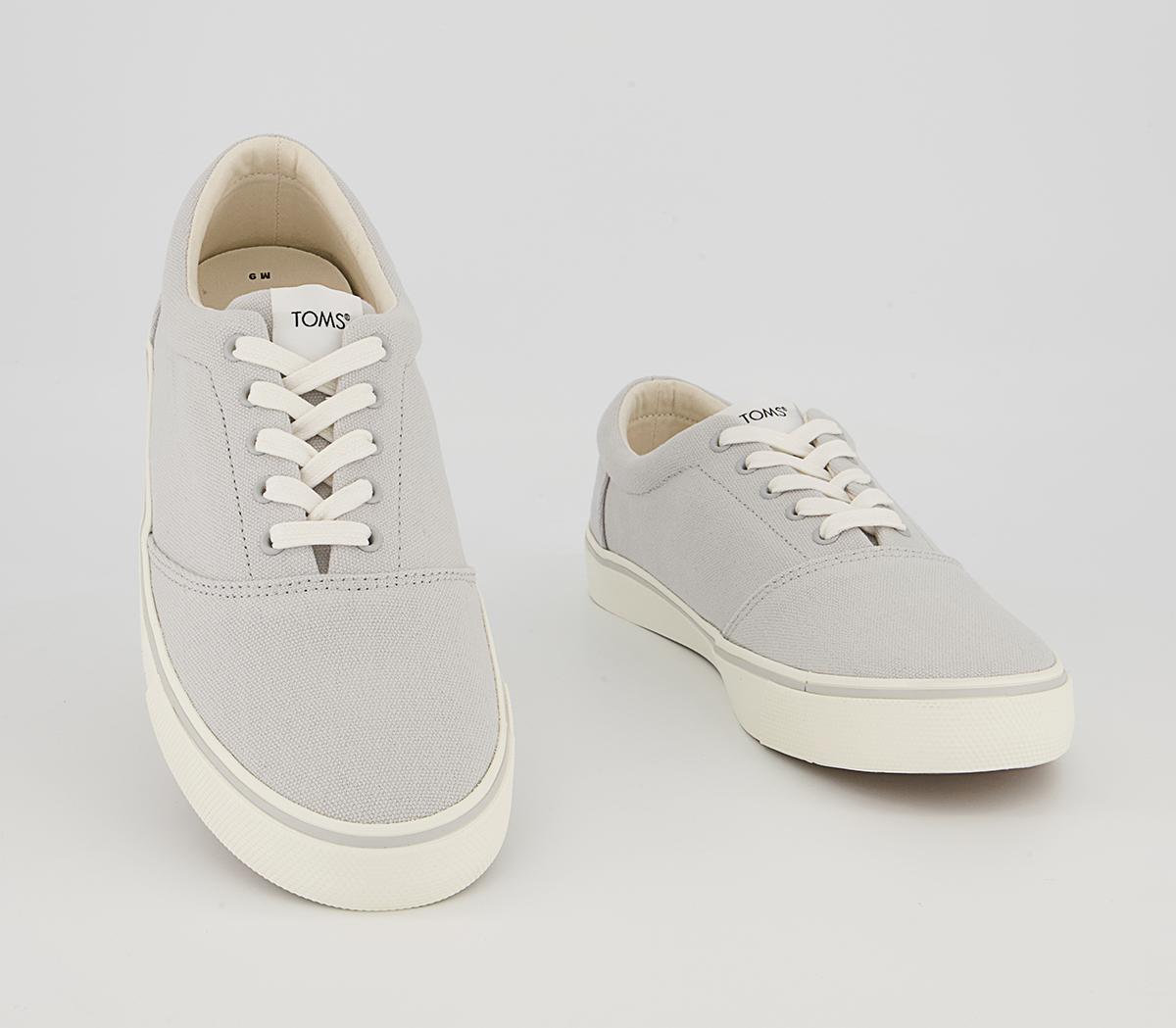 TOMS Alpargata Fenix Lace Up Trainers TOMS Alpargata Fenix Lace Up Trainers Lunar Grey Washed Canvas