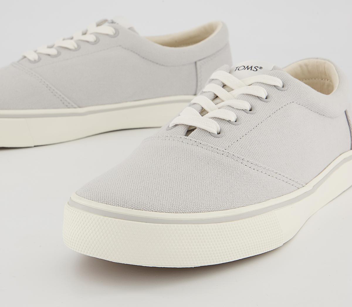 TOMS Alpargata Fenix Lace Up Trainers TOMS Alpargata Fenix Lace Up Trainers Lunar Grey Washed Canvas
