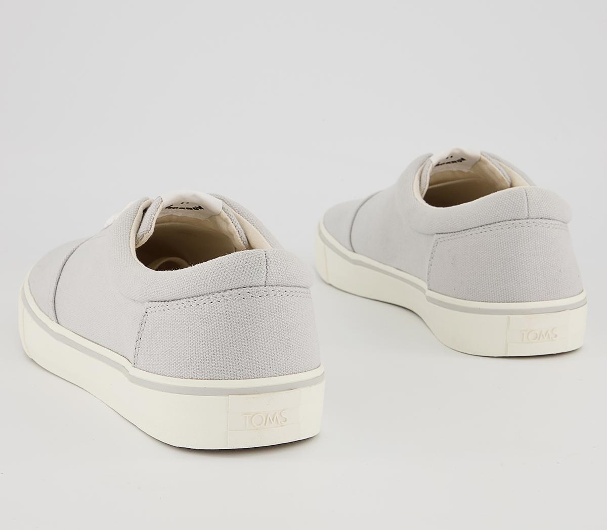 TOMS Alpargata Fenix Lace Up Trainers TOMS Alpargata Fenix Lace Up Trainers Lunar Grey Washed Canvas