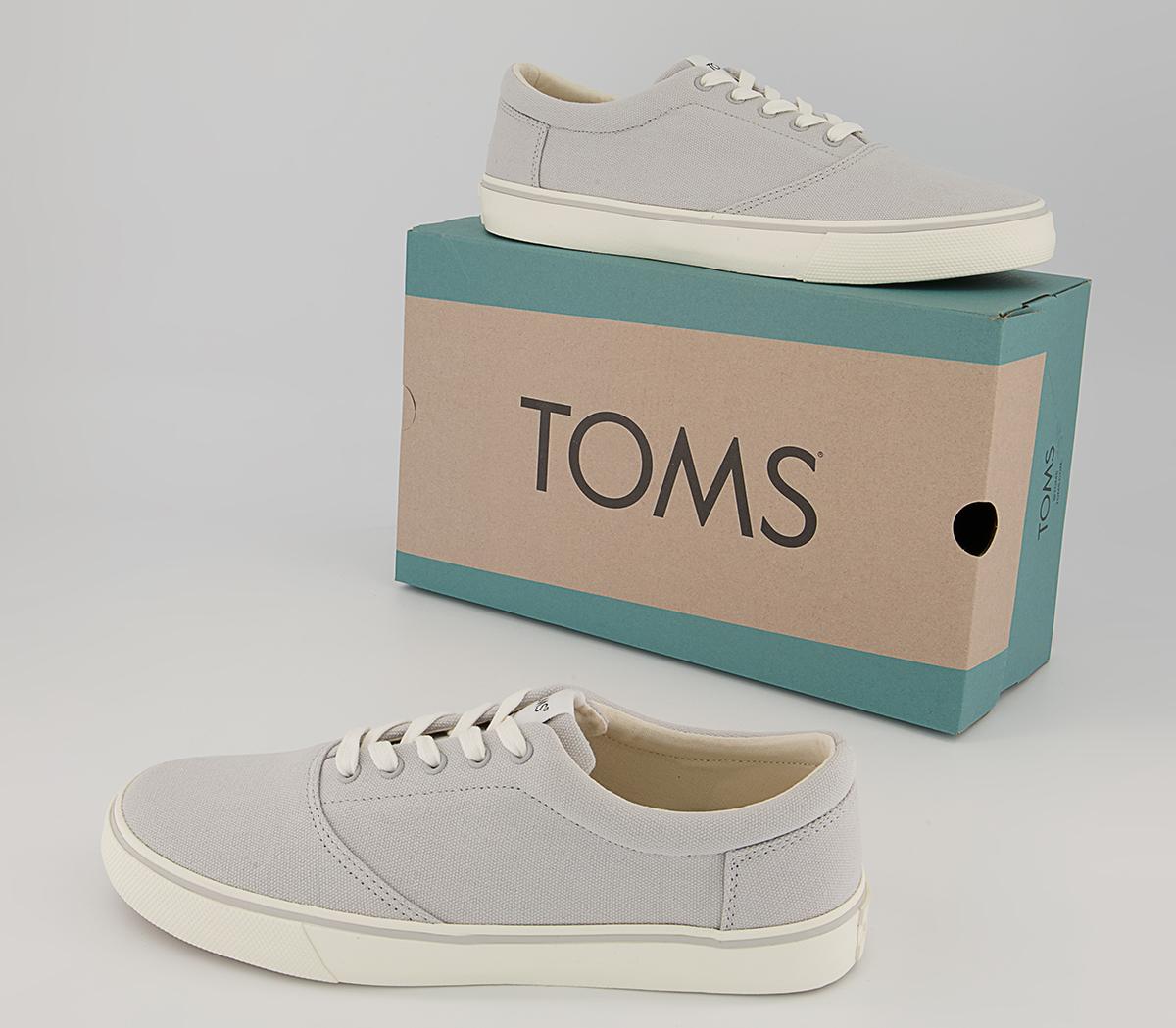 TOMS Alpargata Fenix Lace Up Trainers TOMS Alpargata Fenix Lace Up Trainers Lunar Grey Washed Canvas