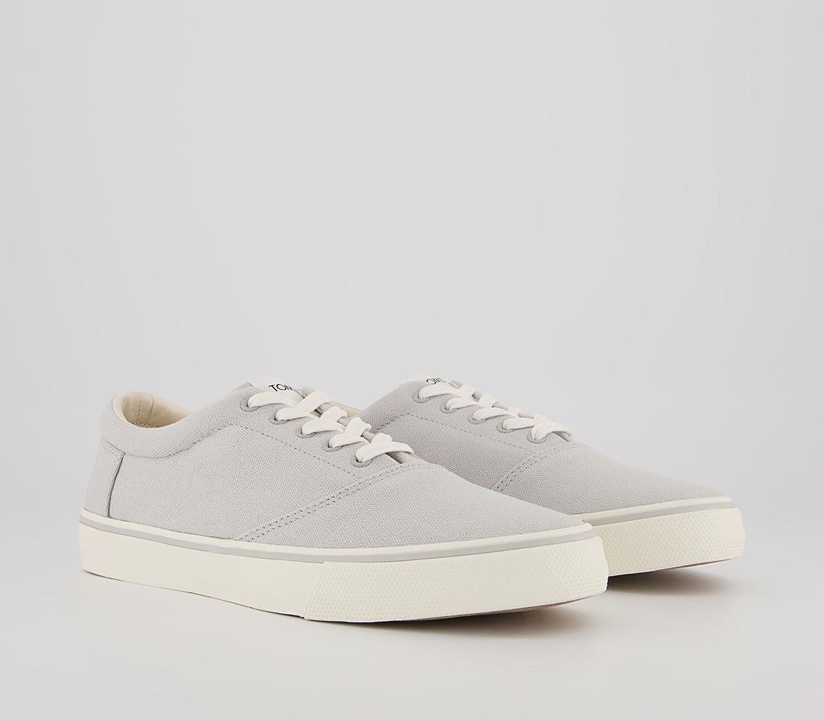 TOMS Alpargata Fenix Lace Up Trainers TOMS Alpargata Fenix Lace Up Trainers Lunar Grey Washed Canvas