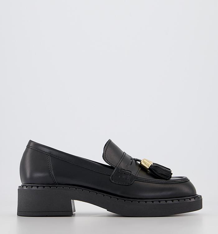 OFFICE Fable Chunky Loafers Black Leather