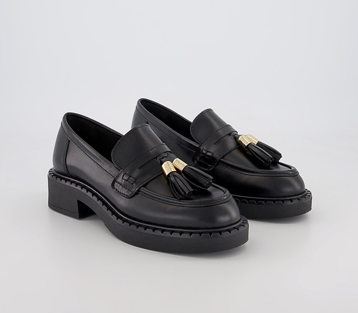 OFFICE Fable Chunky Loafers Black Leather - Monday to Friday