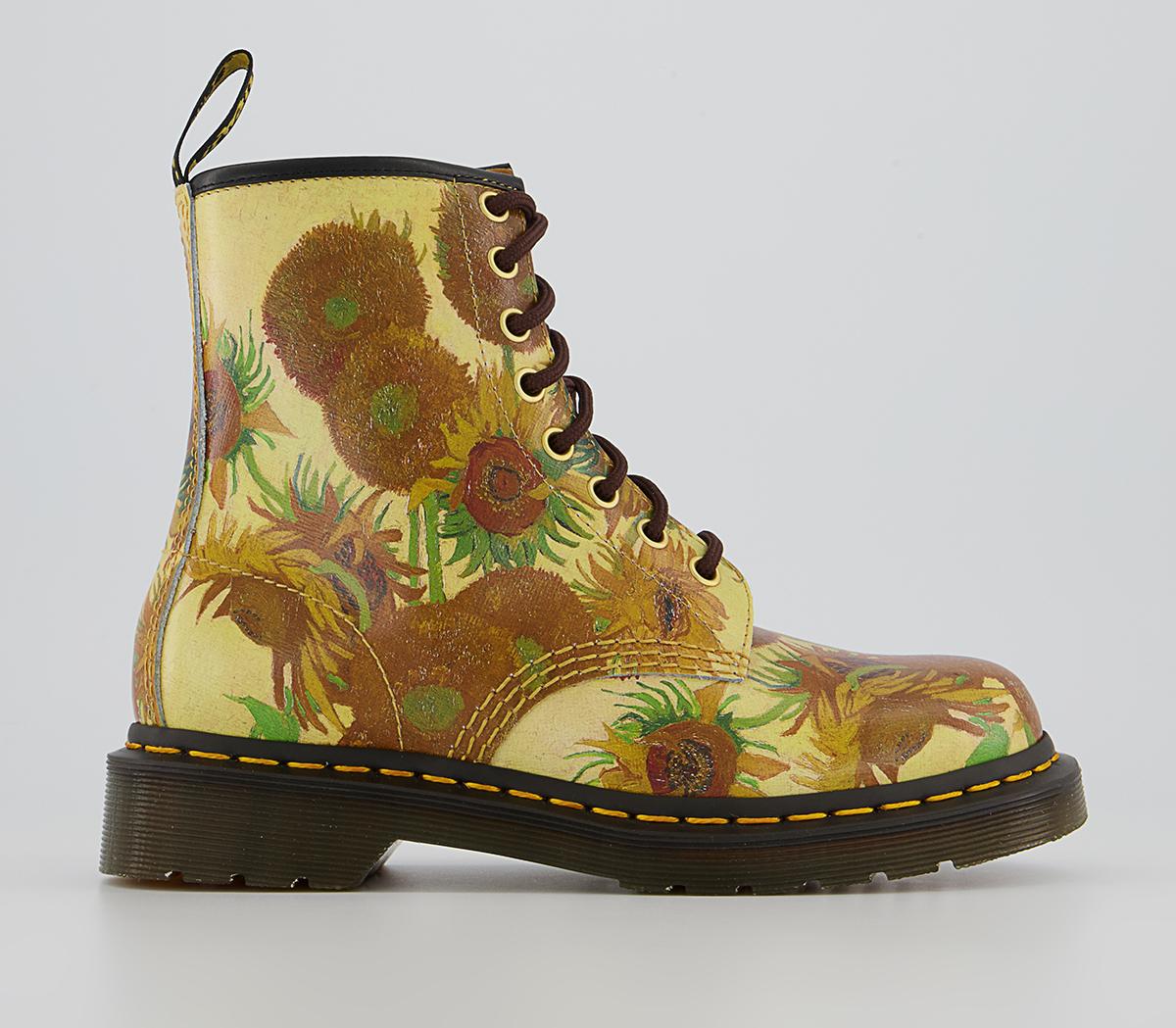 Dr. Martens 1460 Tng Sunflower Boots Yellow - Women's Boots