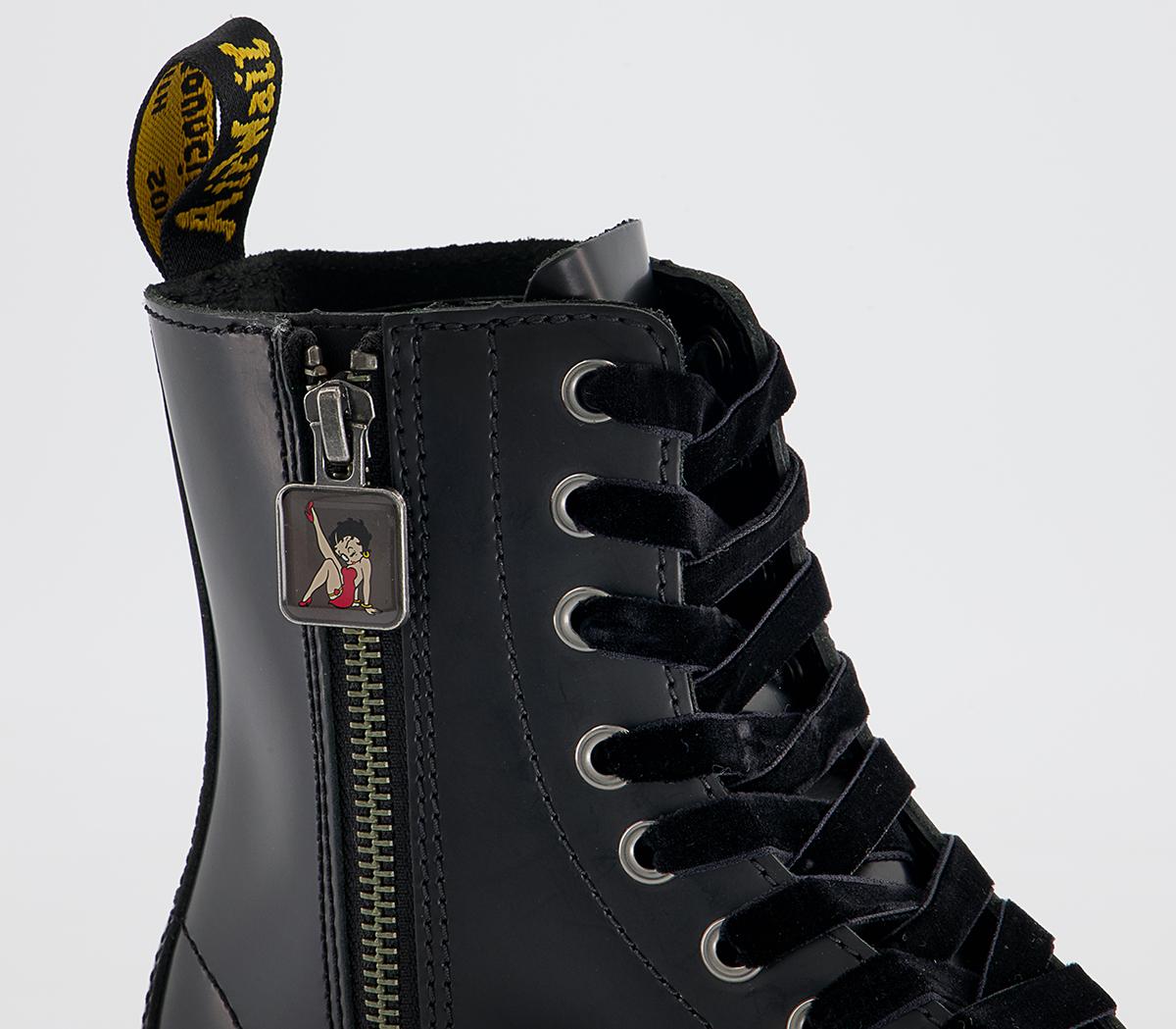 Dr. Martens Jadon Betty Boop Boots Black Women's Ankle Boots