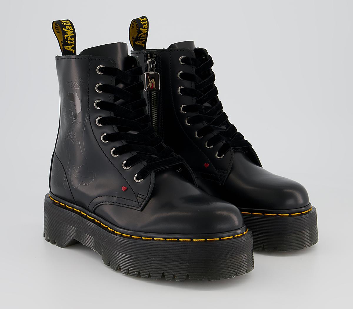 Dr. Martens Jadon Betty Boop Boots Black Women's Ankle Boots