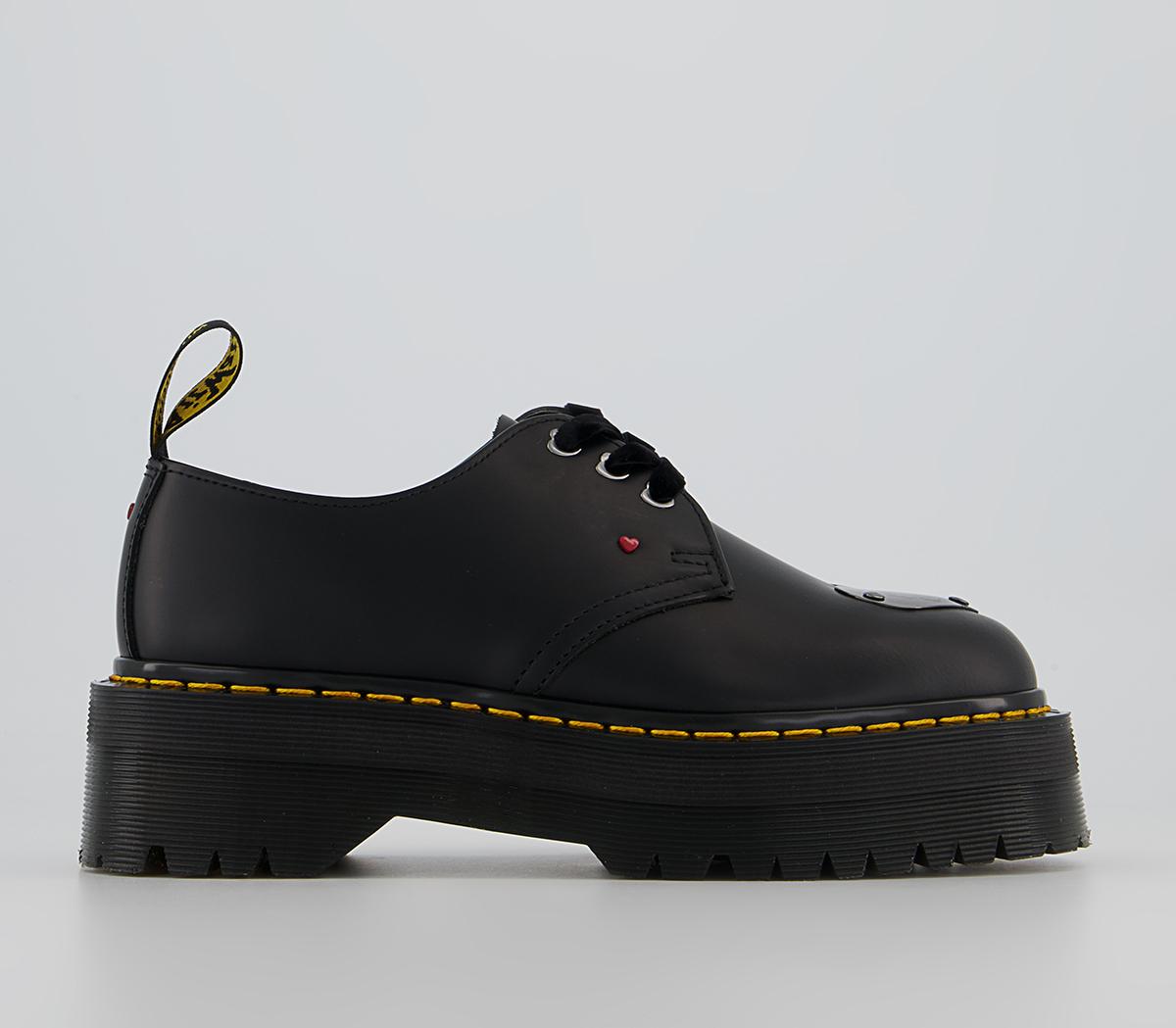 Dr. Martens 1461 Quad Betty Boop Shoes Black - Flat Shoes for Women
