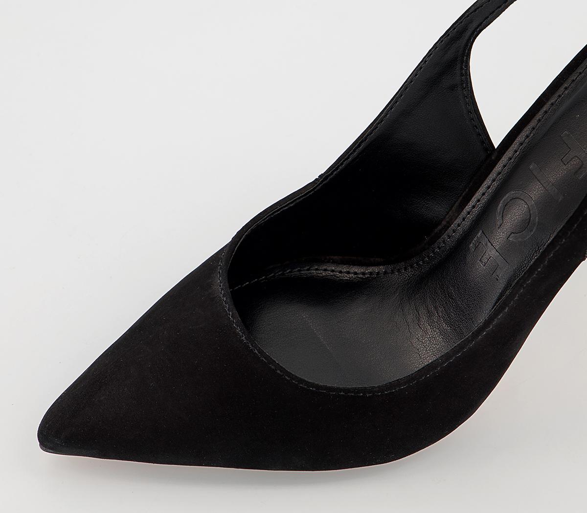 Office Hobby Ankle Tie Court Heels Office Hobby Ankle Tie Court Heels Black Nubuck