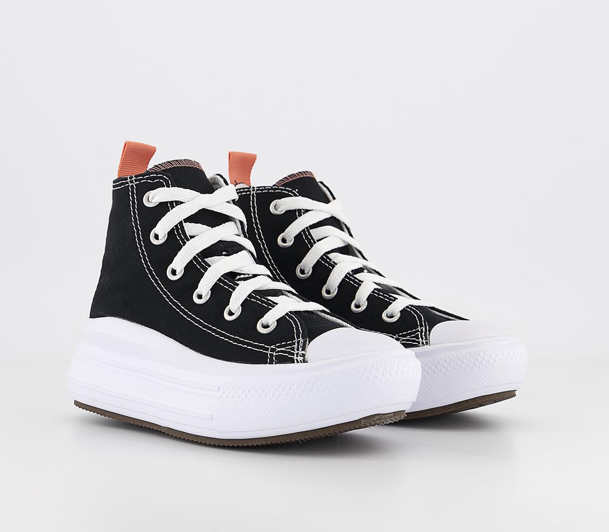 Converse All Star Move Youth Trainers Black Pink Salt White - Unisex