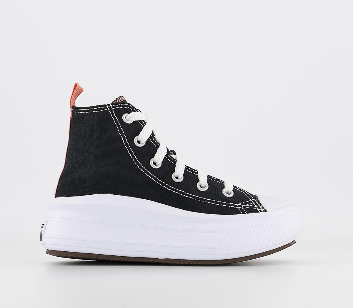 ConverseAll Star Move Youth Trainers Black Pink Salt White