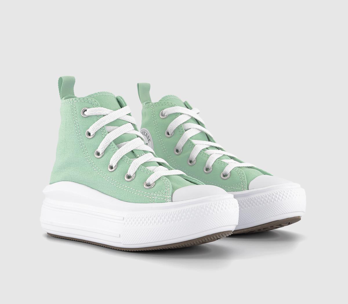 ConverseAll Star Move Youth TrainersSticky Aloe White Black