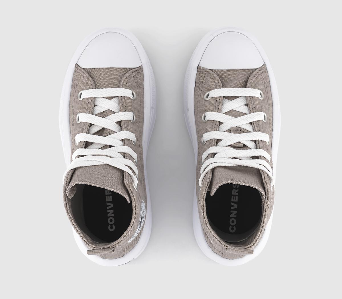 ConverseAll Star Move Kids TrainersWonder Stone White Black