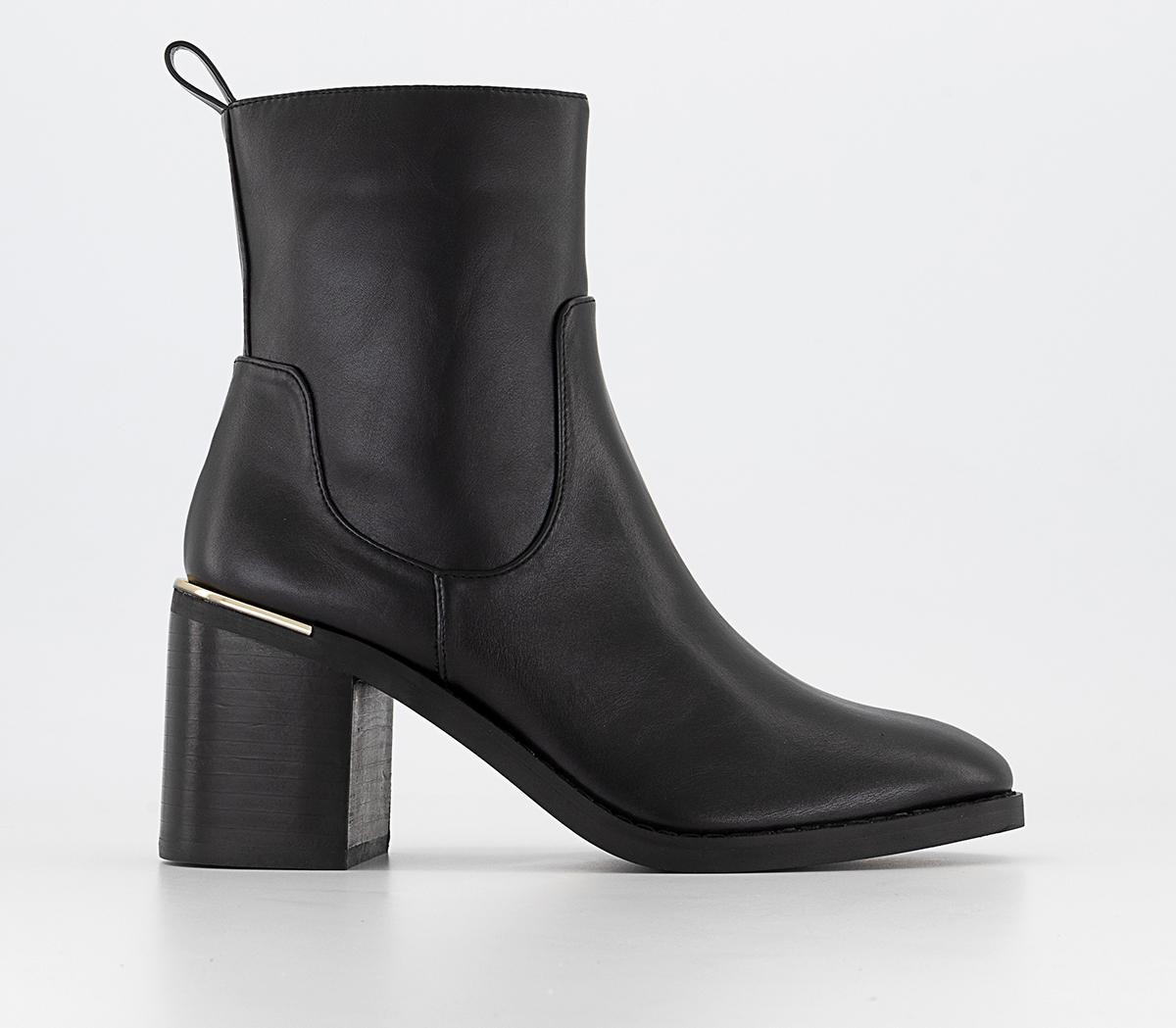 OFFICE Appleton Chunky Heel Ankle Boots Black - Women's Ankle Boots