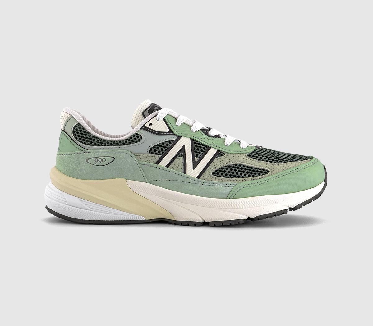 New Balance990V6 TrainersLime Green White