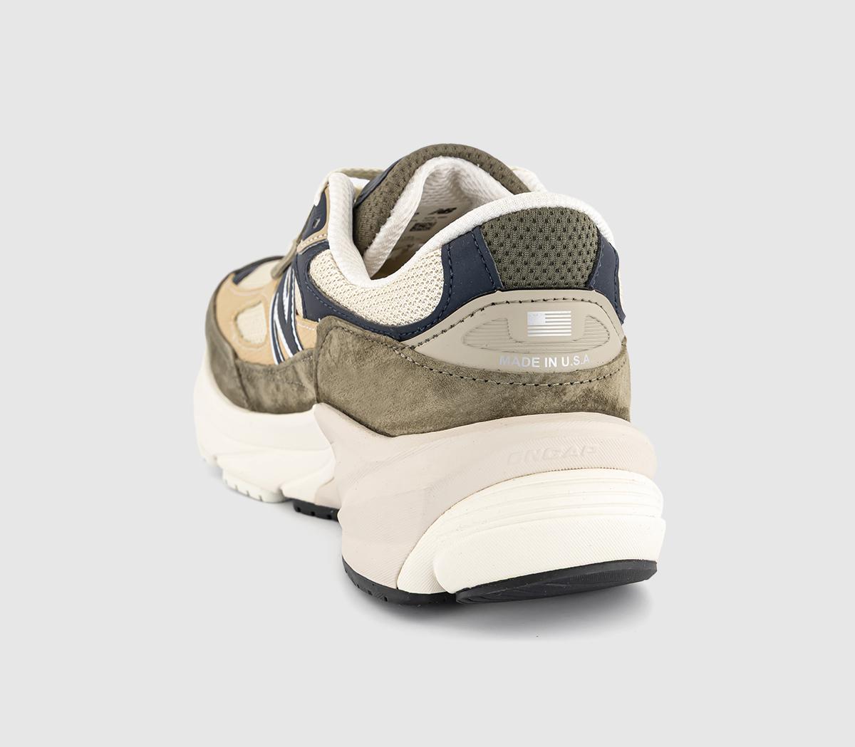 New Balance990V6 TrainersCream Dark Camo Beige