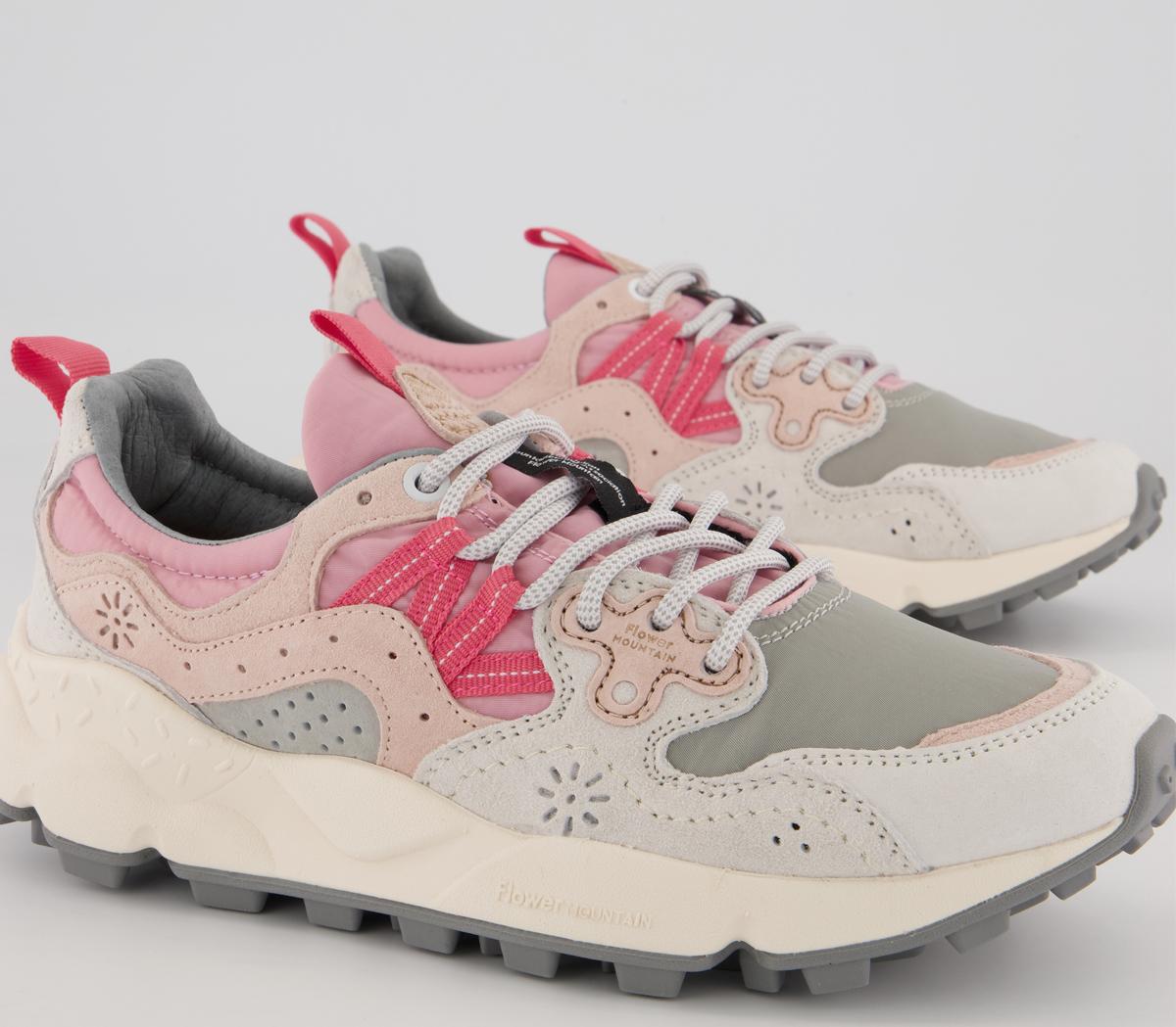 Flower Mountain Yamano 3 Trainers W Grey Pink - Women's Trainers