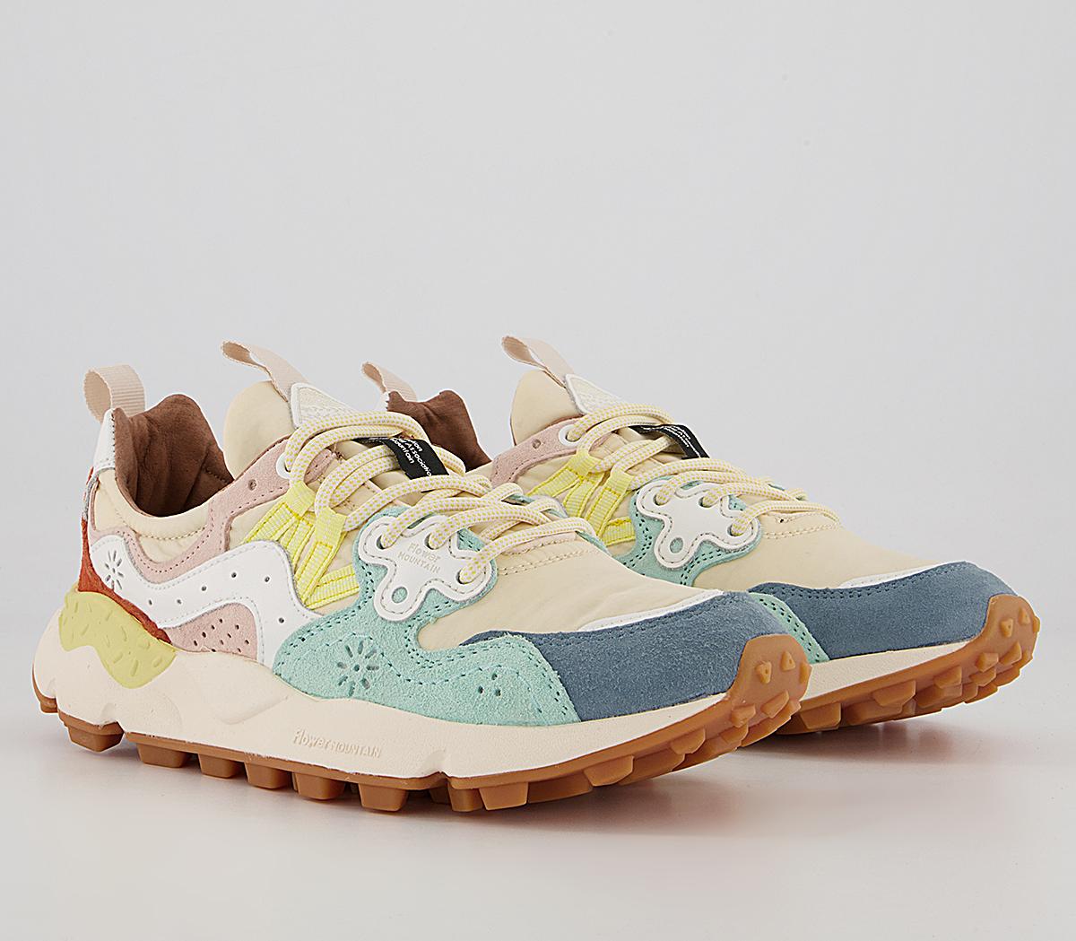 Flower Mountain Yamano 3 Trainers W Light Blue Beige - Women's Trainers