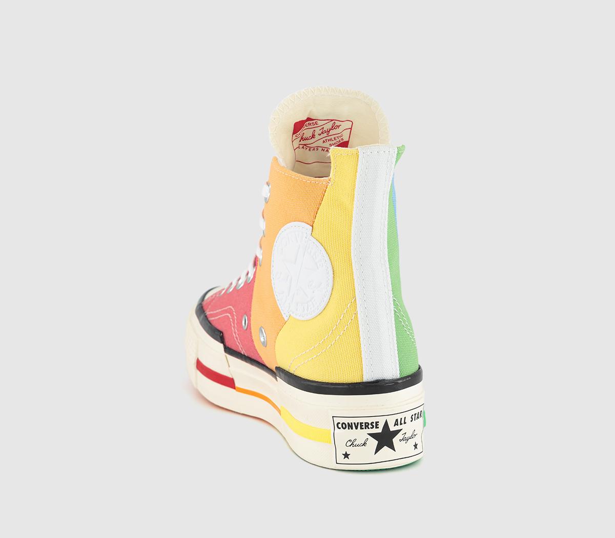 ConverseChuck 70 Plus Trainers Pink Fuel Orange Butter Yellow