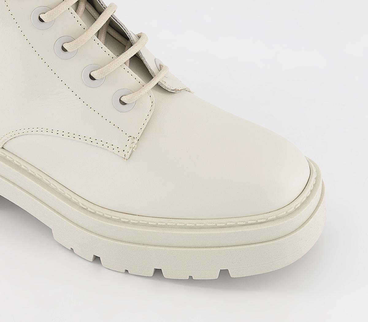 leather cleat lace up boots