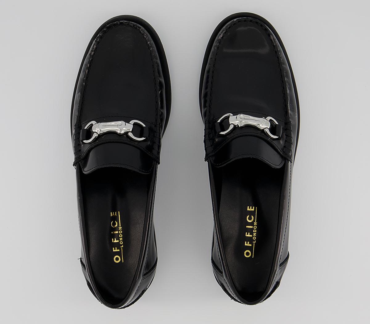 Office Mauritius Bamboo Snaffle Loafers Office Mauritius Bamboo Snaffle Loafers Black Leather