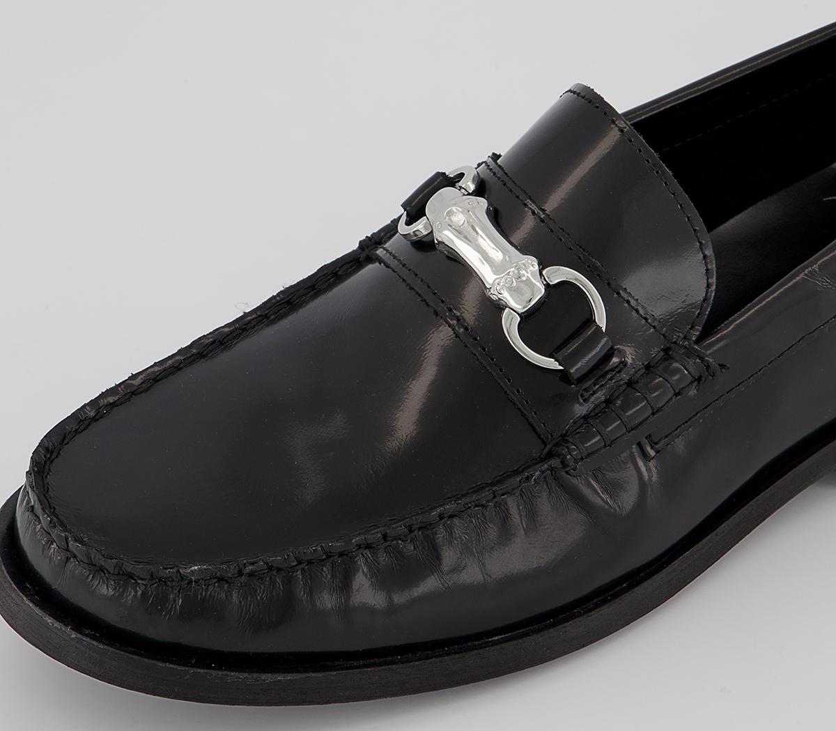 Office Mauritius Bamboo Snaffle Loafers Office Mauritius Bamboo Snaffle Loafers Black Leather