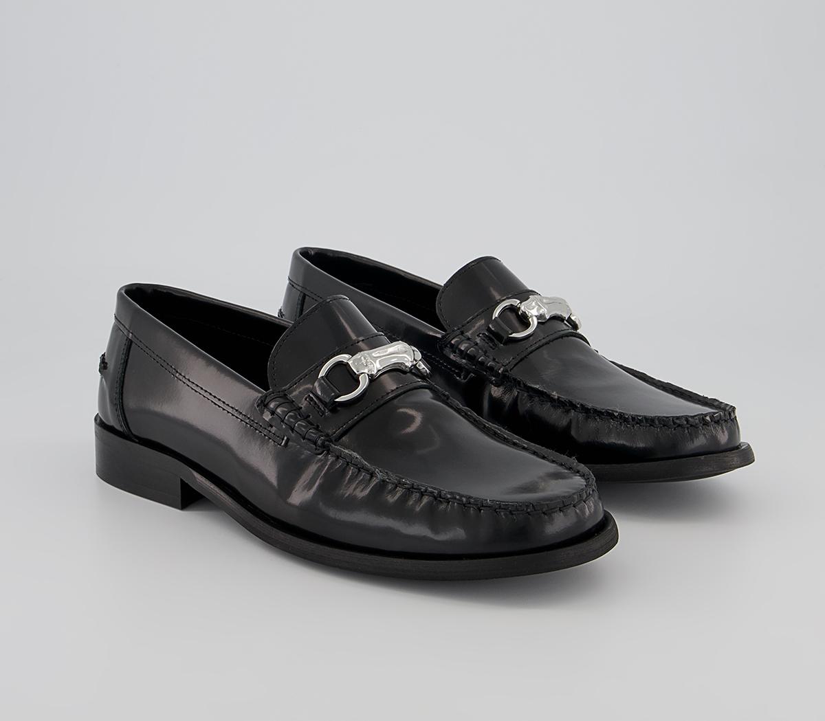 Office Mauritius Bamboo Snaffle Loafers Office Mauritius Bamboo Snaffle Loafers Black Leather