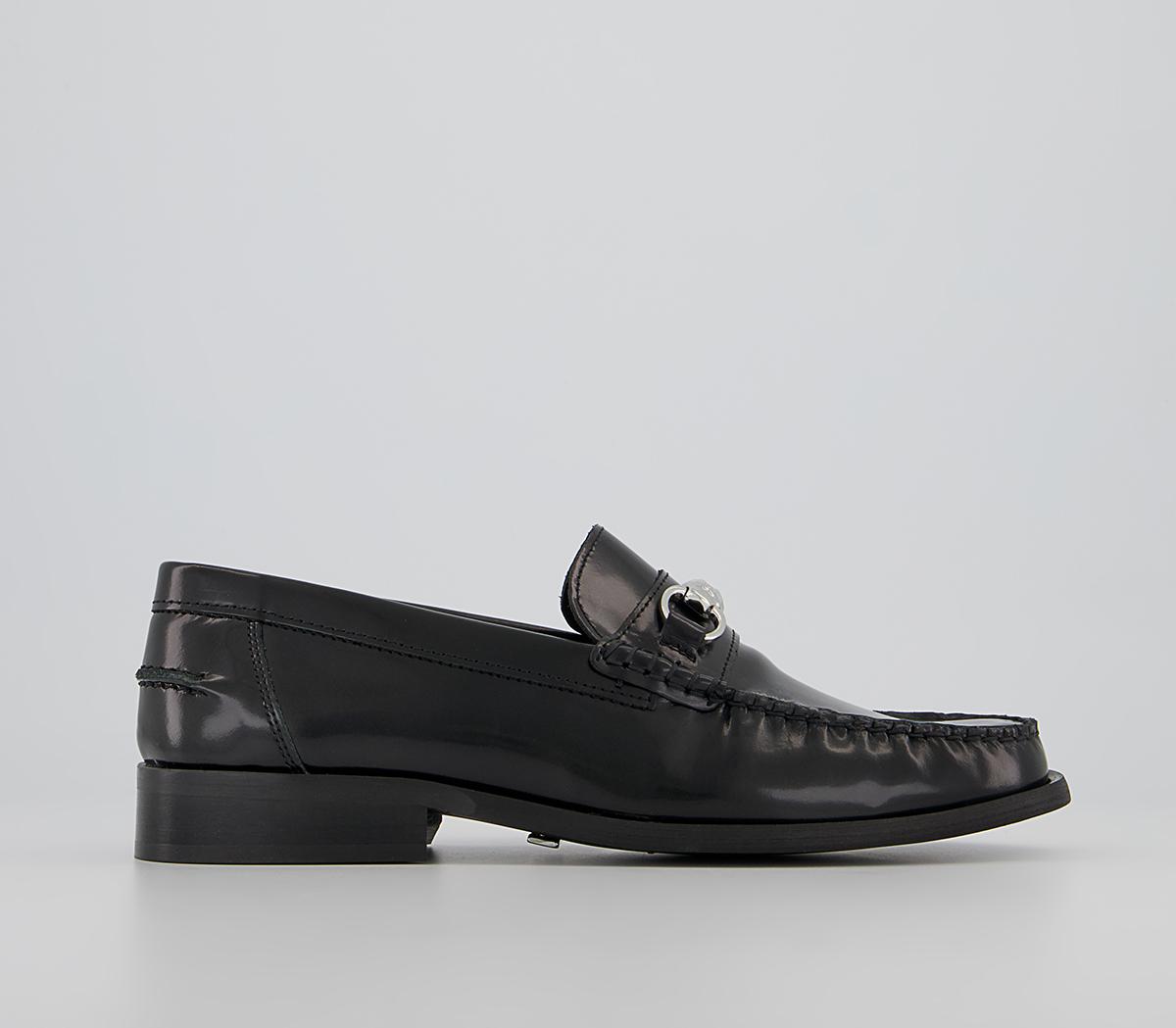 Mens black hot sale snaffle loafers