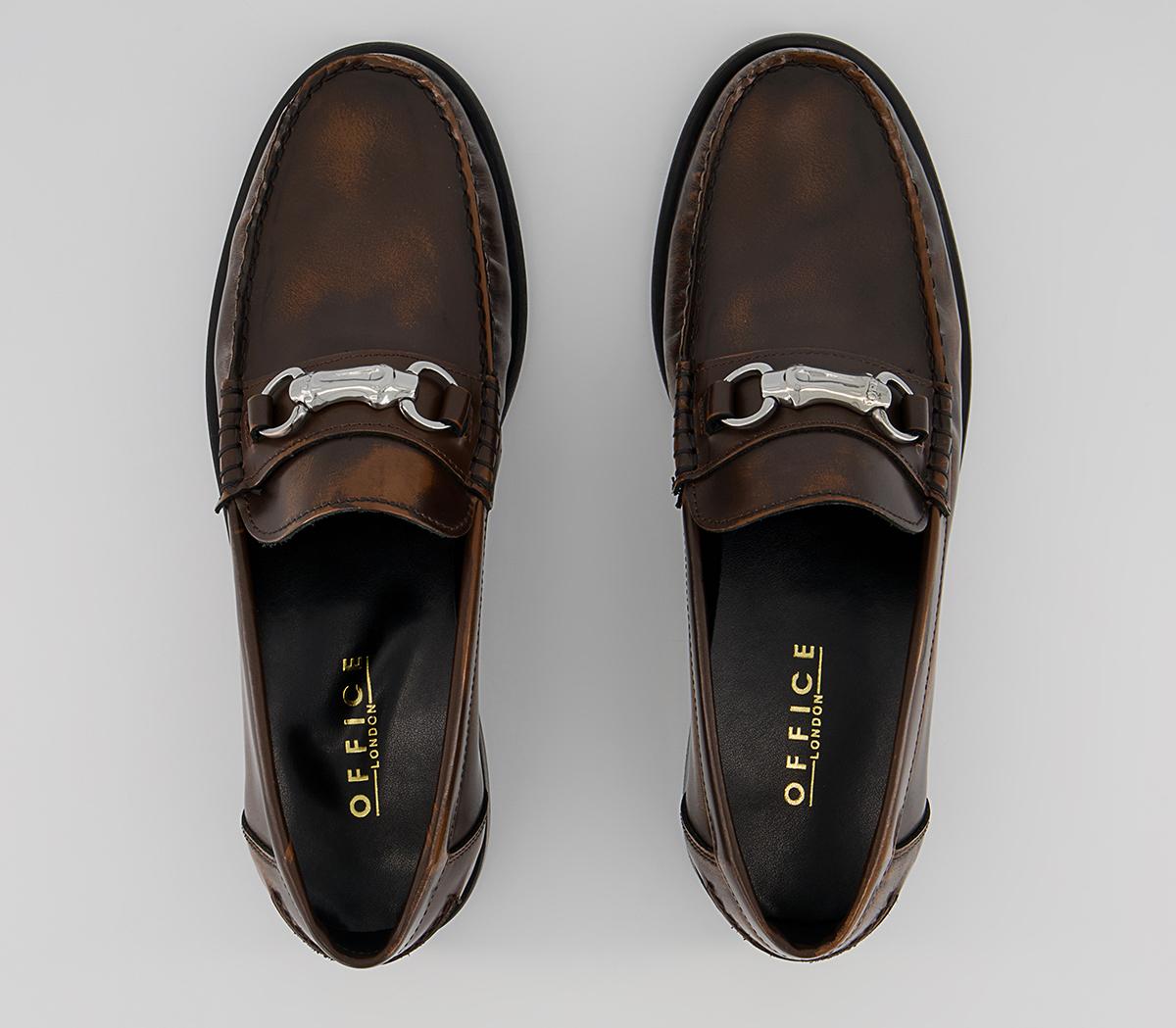 Office Mauritius Bamboo Snaffle Loafers Office Mauritius Bamboo Snaffle Loafers Tan Leather