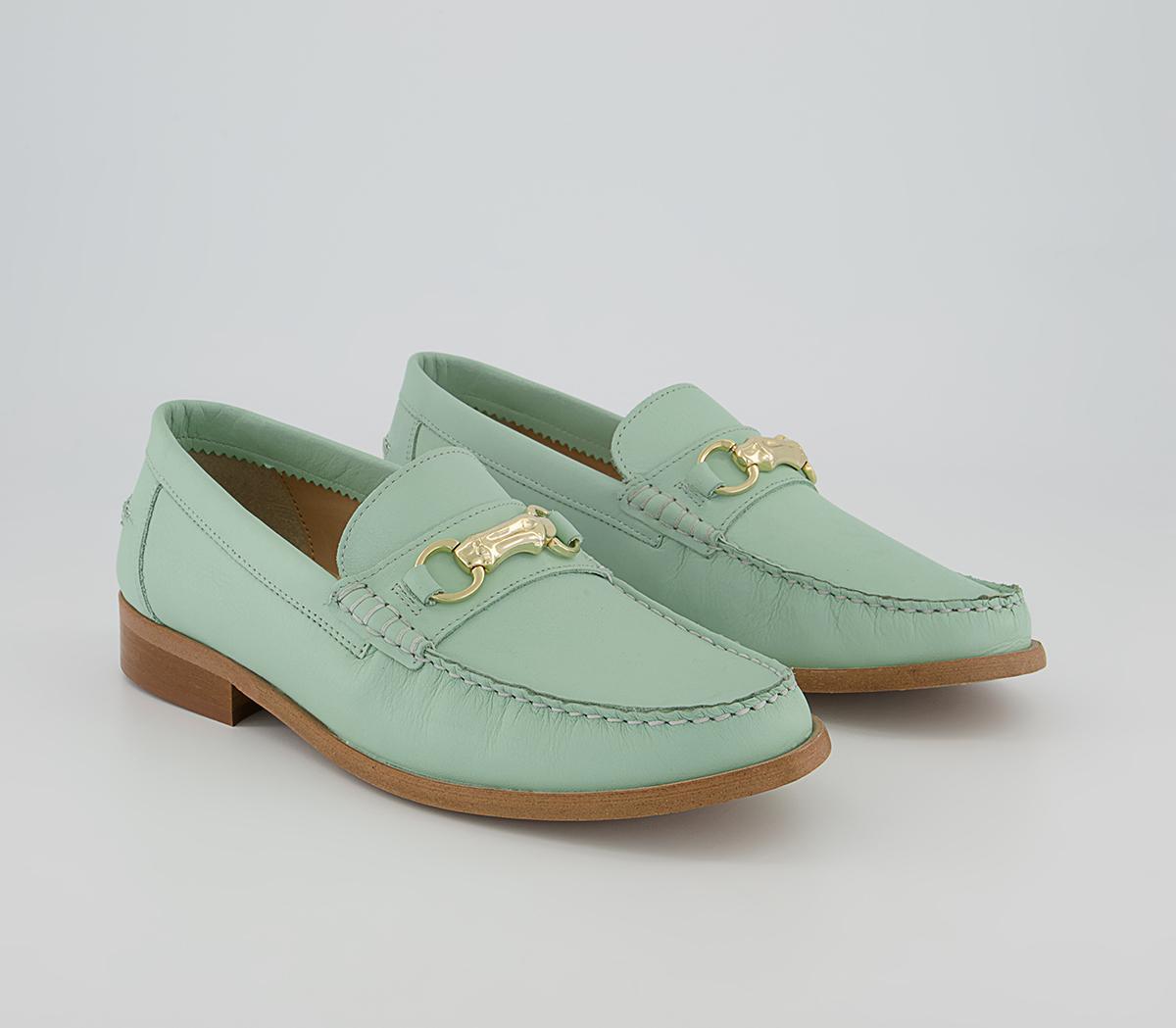 Office Mauritius Bamboo Snaffle Loafers Office Mauritius Bamboo Snaffle Loafers Mint Leather
