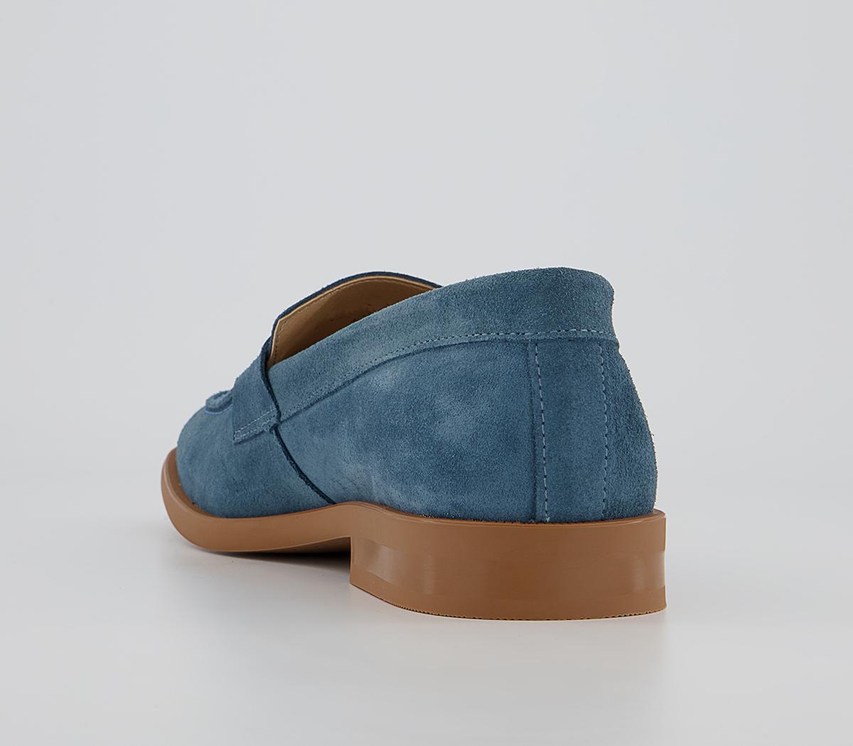 Office Caracas Saddle Loafers Office Caracas Saddle Loafers Blue Suede