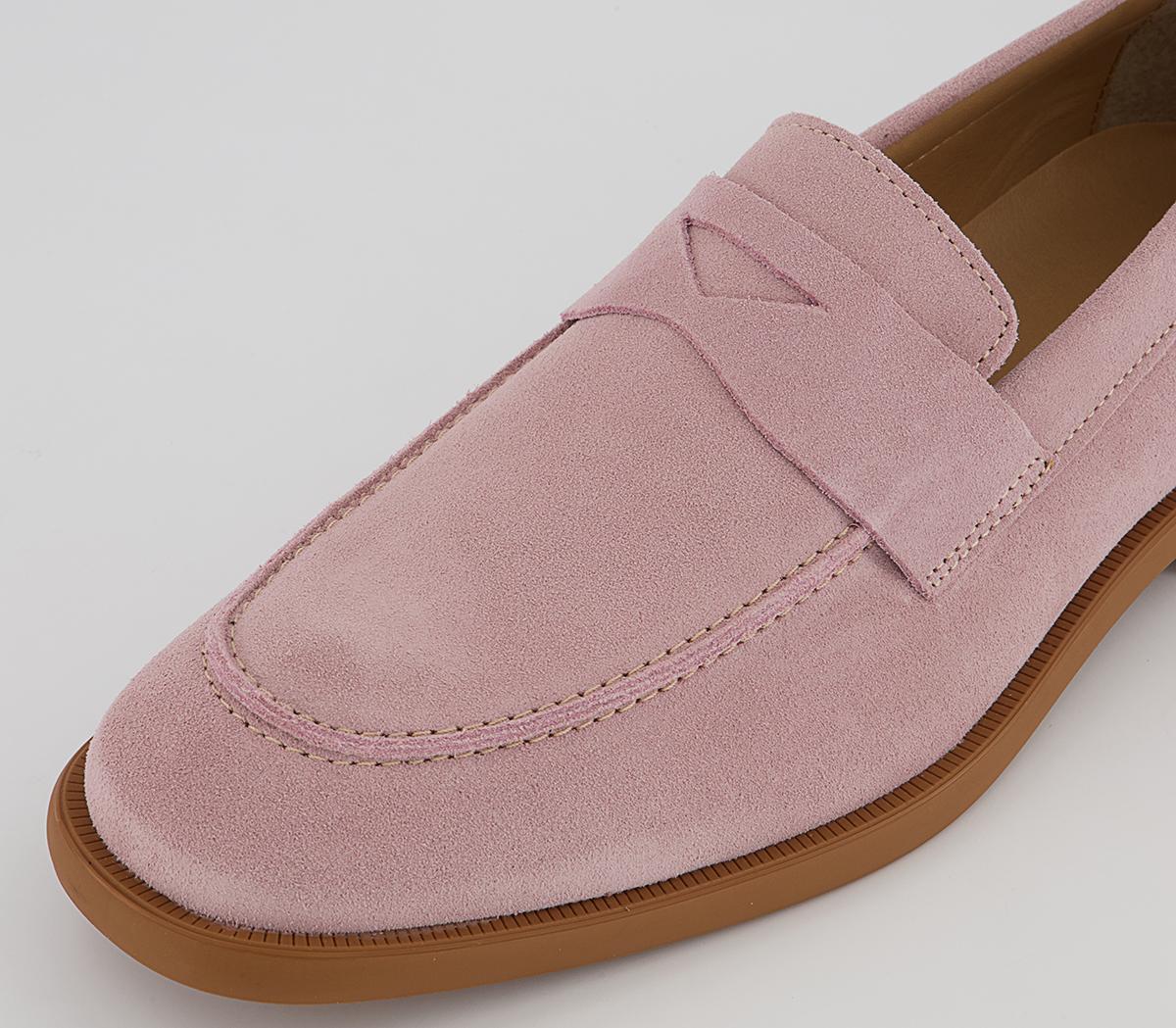 Office Caracas Saddle Loafers Office Caracas Saddle Loafers Pink Suede