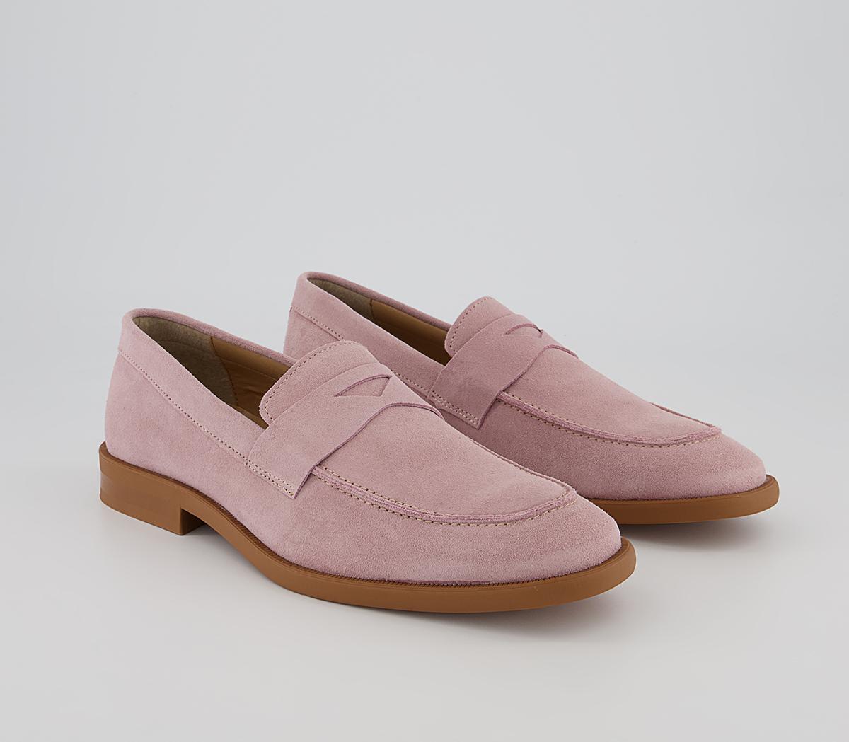 Office Caracas Saddle Loafers Office Caracas Saddle Loafers Pink Suede