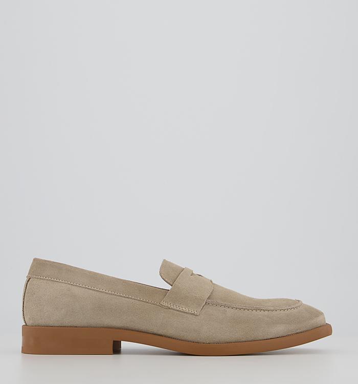 Office Caracas Saddle Loafers Beige Suede