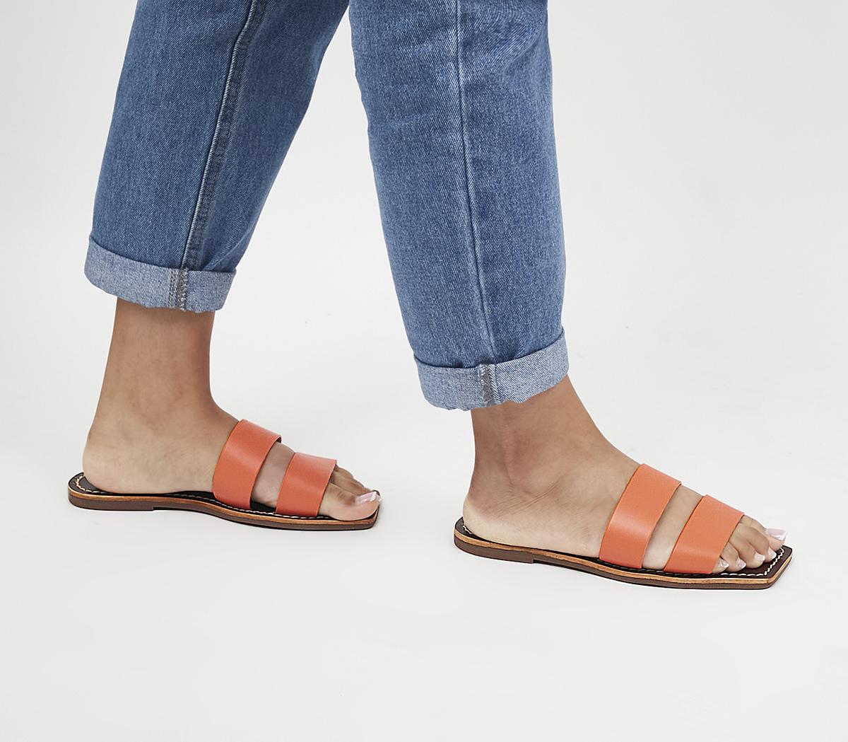 Office cheap orange sandals