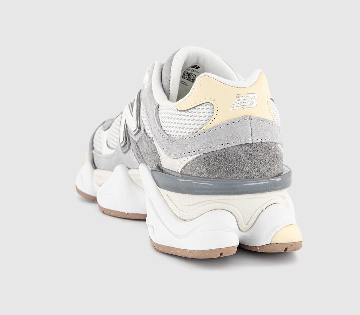 New Balance 9060 Trainers Slate Grey Yellow - Women's Trainers