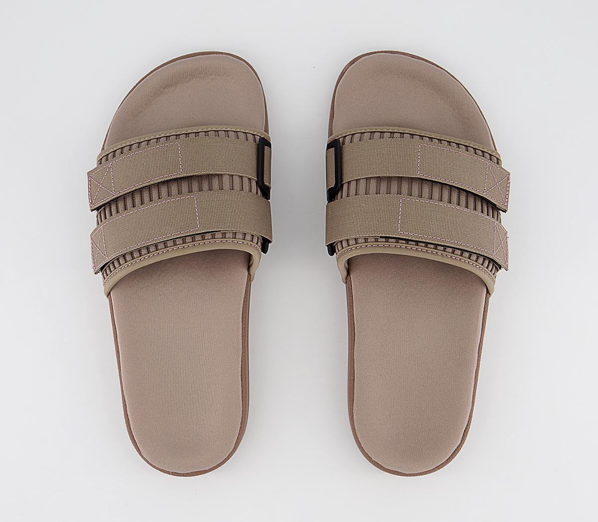adidas Adilette 2.0 R Sliders Chalky Brown Mauve - Women's Trainers