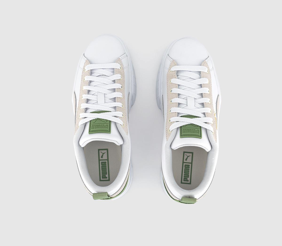 PUMAMayze Wedge Trainers White Dusty Green
