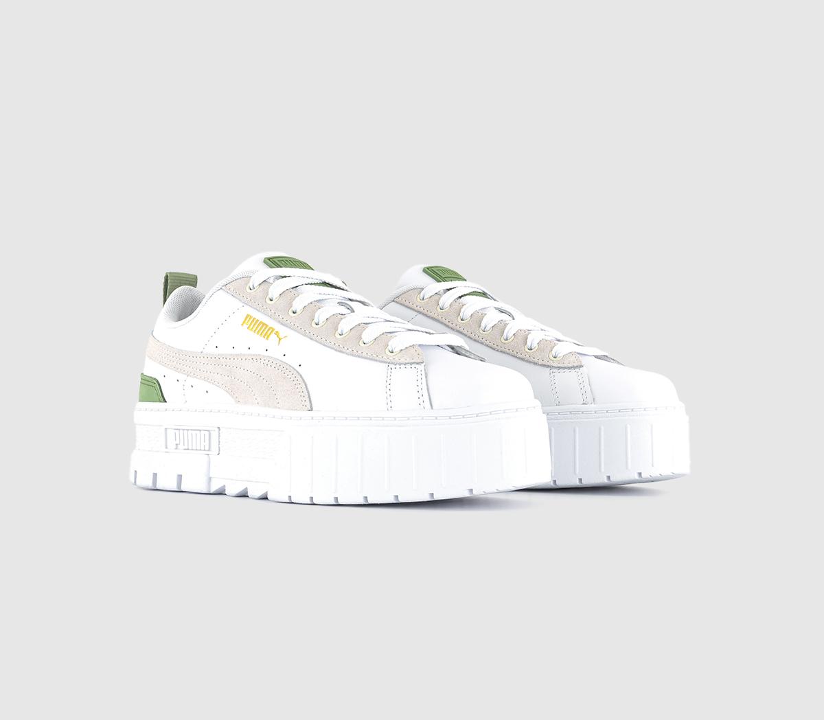 PUMAMayze Wedge Trainers White Dusty Green