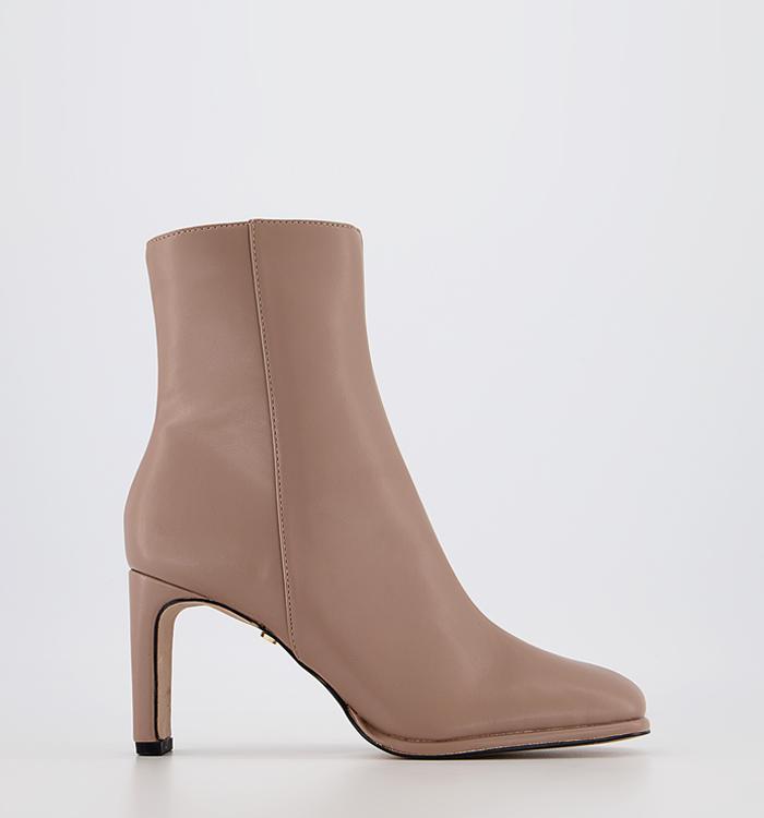 Office Amelie Rand Detail Ankle Boots Taupe