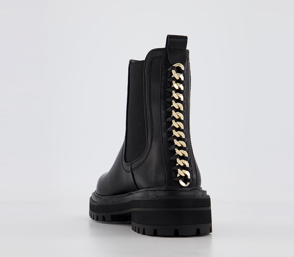 OFFICEAthens Chain Back Chelsea Ankle BootsBlack
