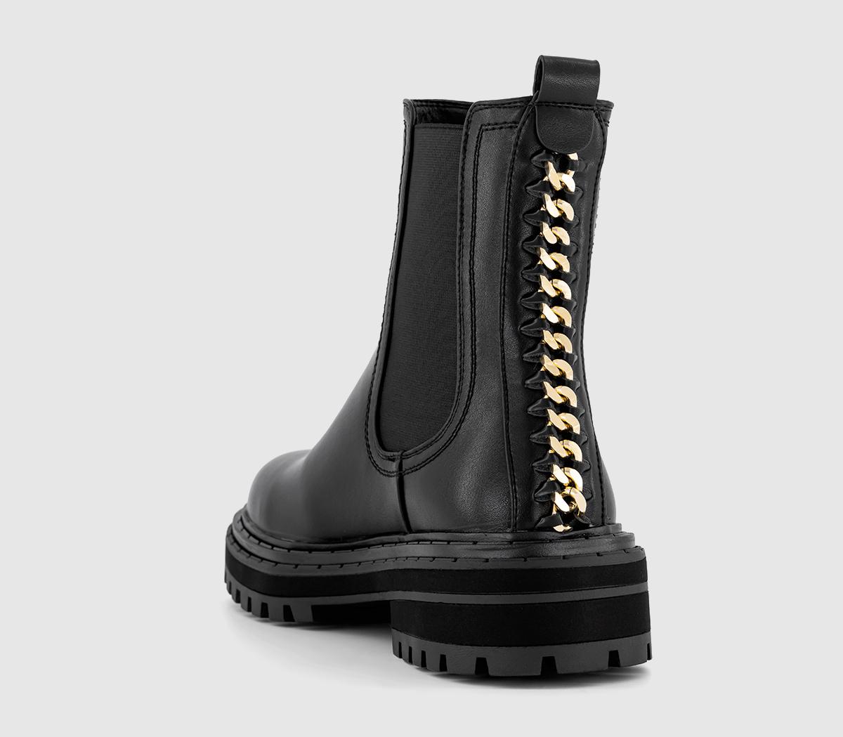 OFFICEAthens Chain Back Chelsea Ankle BootsBlack
