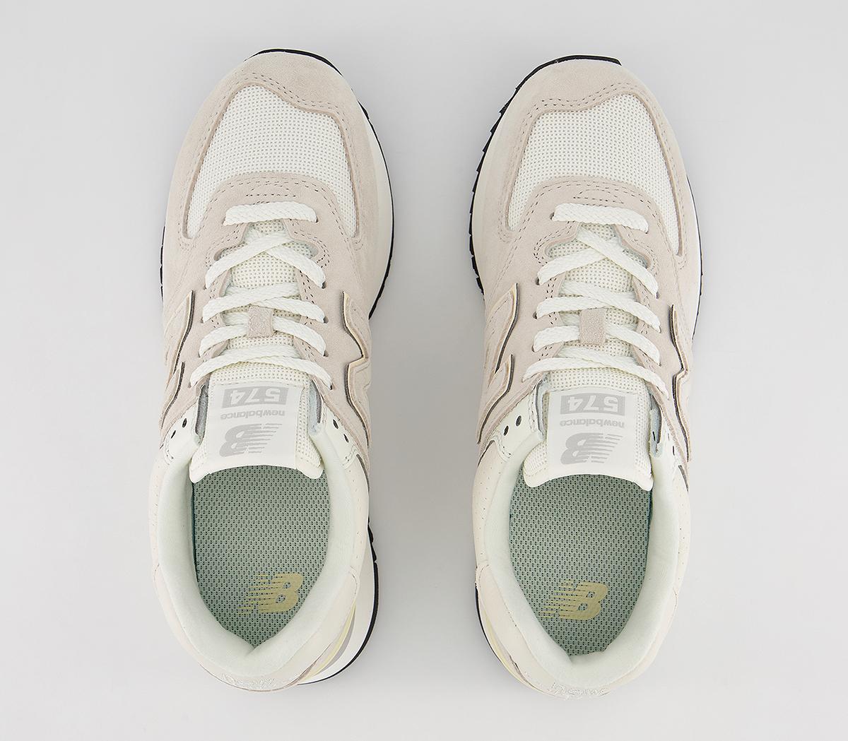 New Balance 574 Platform Trainers New Balance 574 Platform Trainers Ceramic White