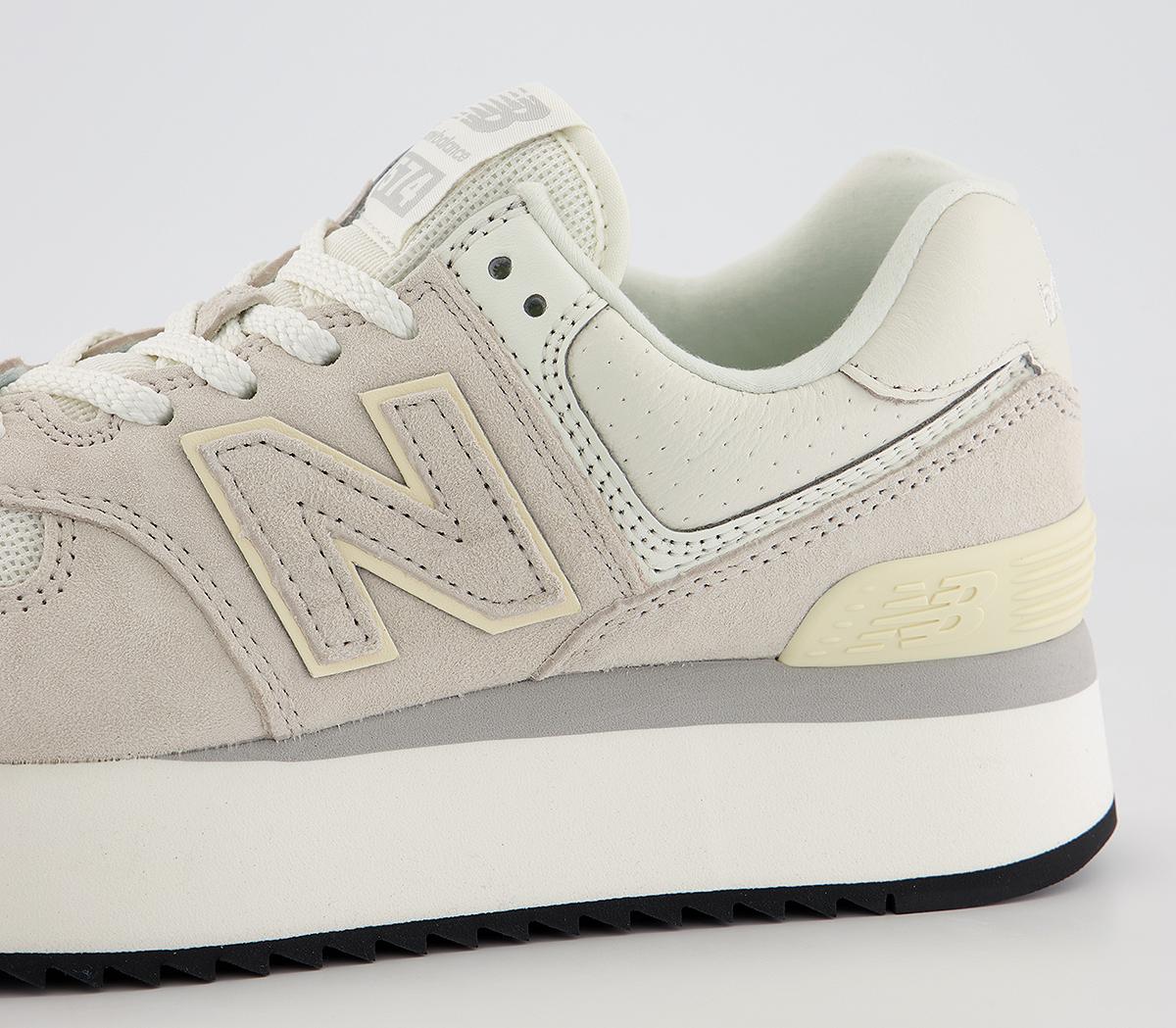 New Balance 574 Platform Trainers New Balance 574 Platform Trainers Ceramic White