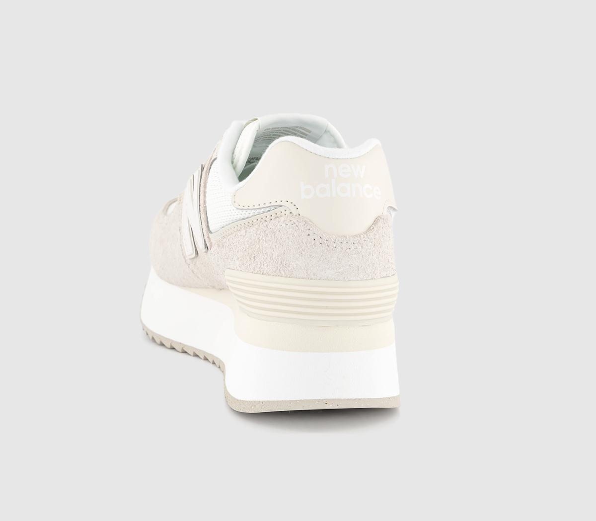 New Balance574 Platform Trainers Sea Salt Off White White