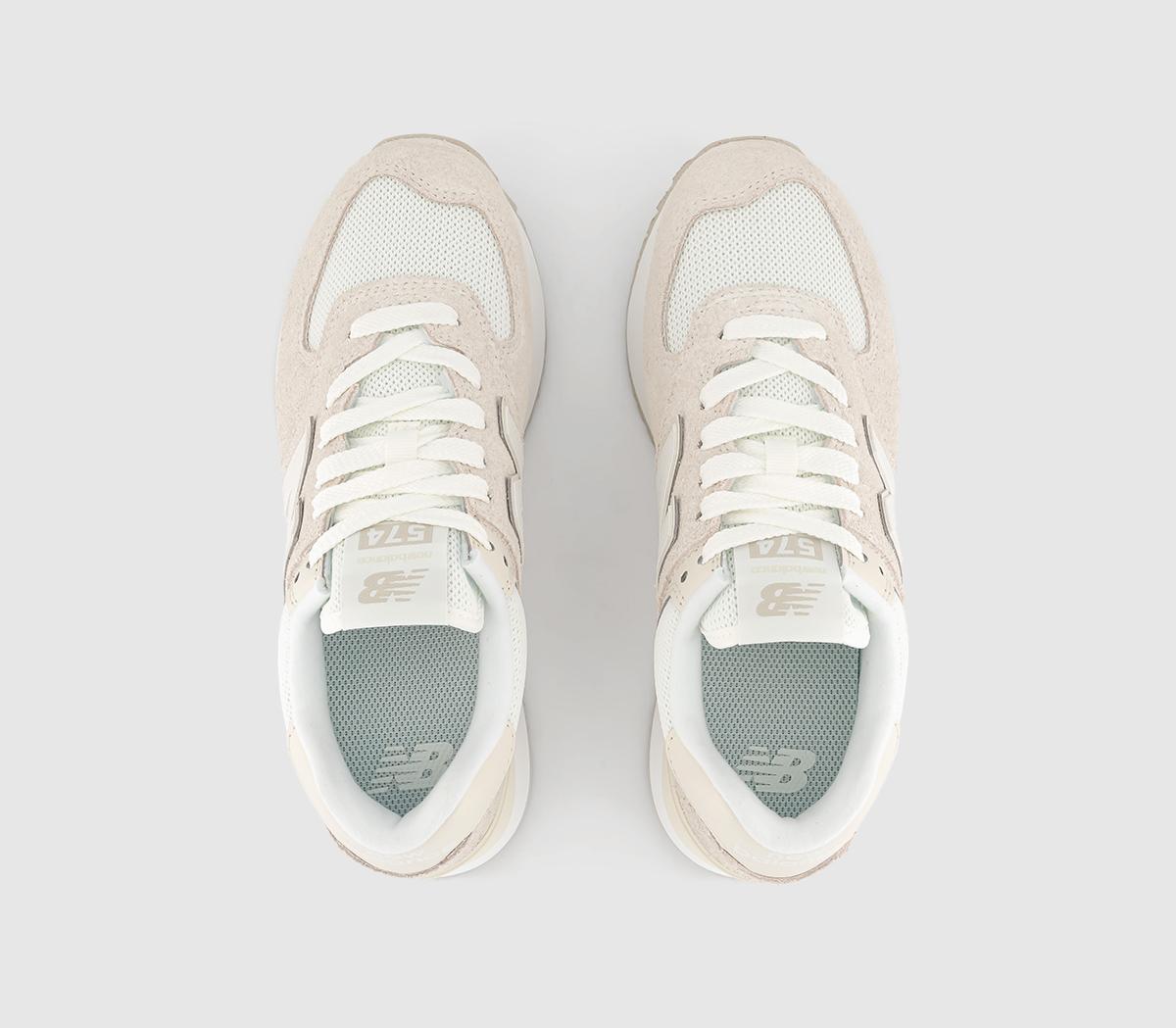 New Balance574 Platform Trainers Sea Salt Off White White