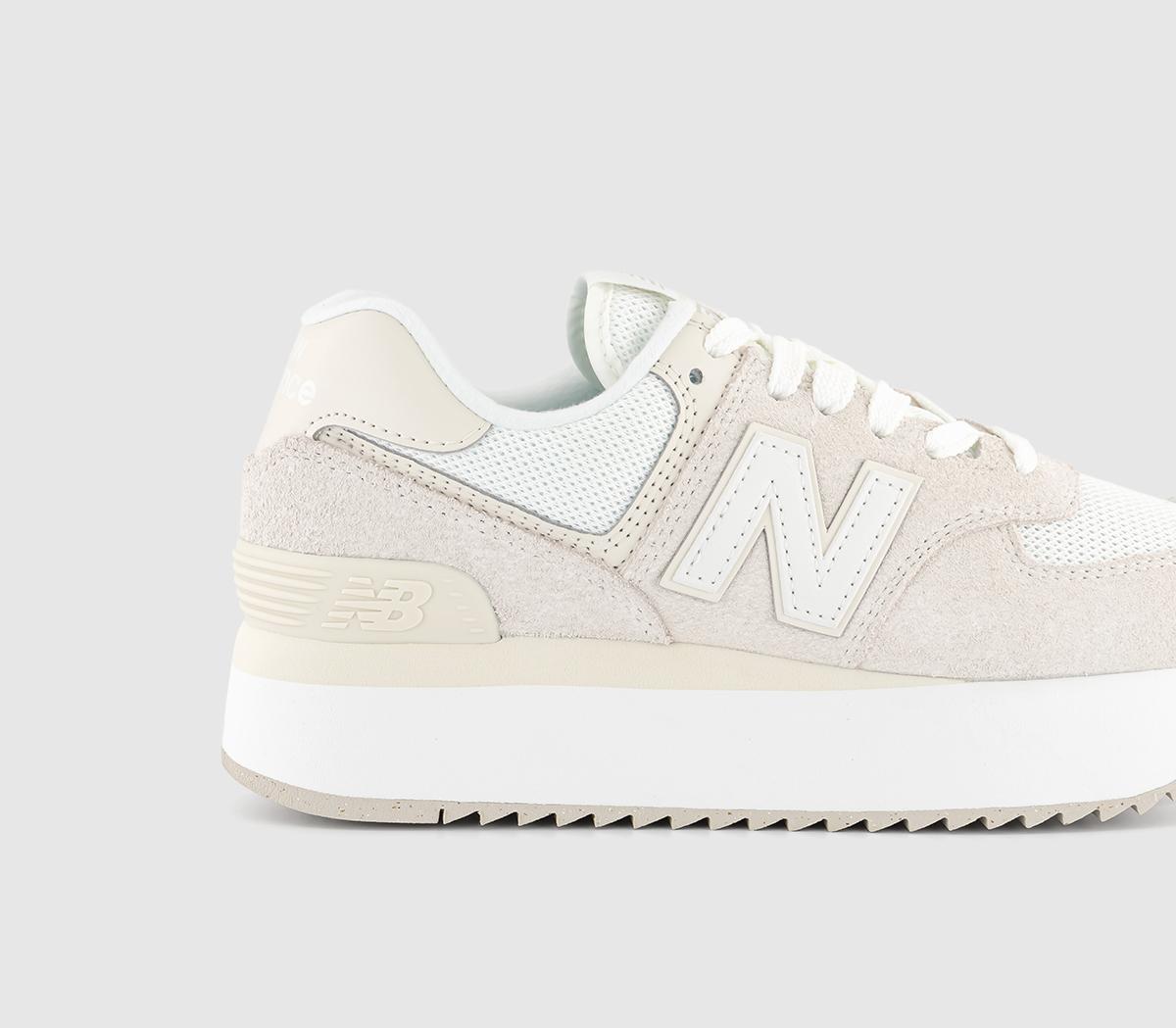 New Balance574 Platform Trainers Sea Salt Off White White