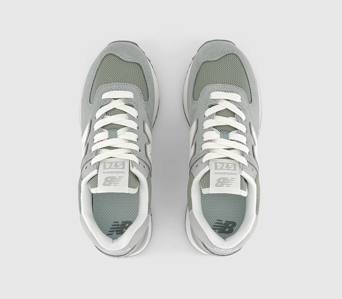 New Balance 574 Platform Trainers New Balance 574 Platform Trainers Juniper Grey White