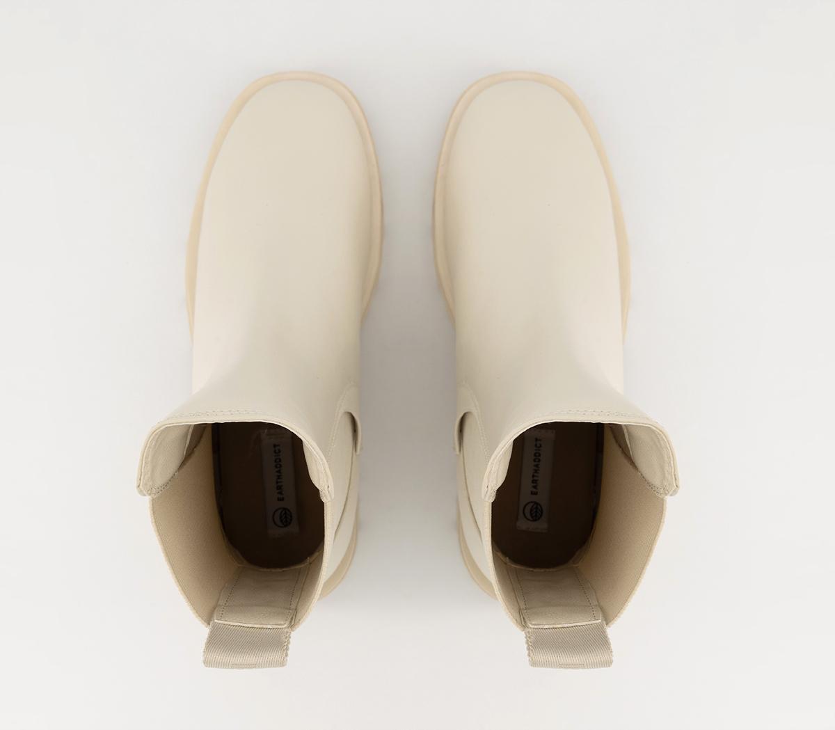 EARTHADDICT Gaea Chelsea Ankle Boots EARTHADDICT Gaea Chelsea Ankle Boots Off White