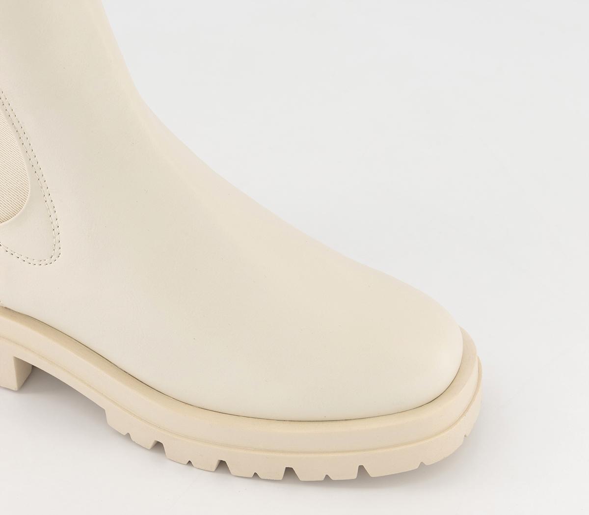 EARTHADDICT Gaea Chelsea Ankle Boots EARTHADDICT Gaea Chelsea Ankle Boots Off White